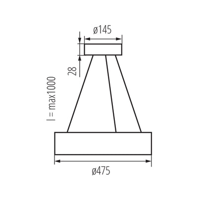 Pendant lamp JASMIN C