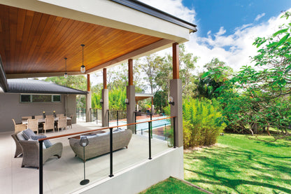 Garden light fitting with replaceable light source LIEGO