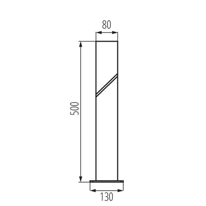 Garden light fitting with replaceable light source LAVEN