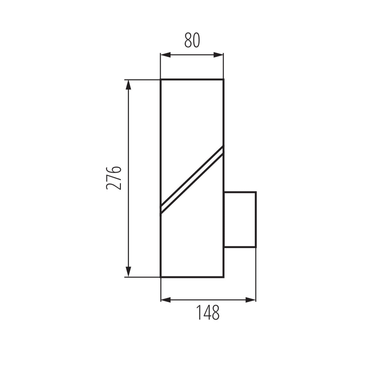 Garden light fitting with replaceable light source LAVEN