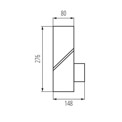 Garden light fitting with replaceable light source LAVEN