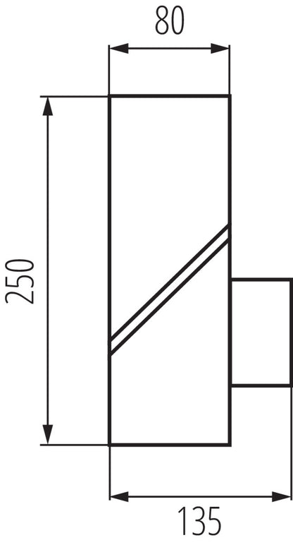Garden light fitting with replaceable light source LAVEN