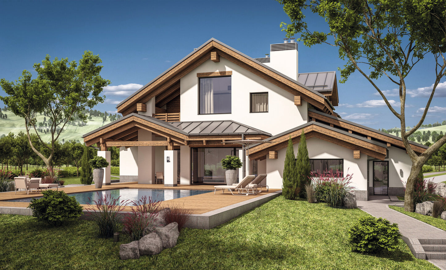 Garden light fitting with replaceable light source PEVO