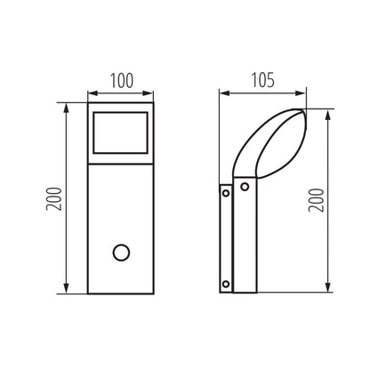 LED garden lighting fixture ABETE LED