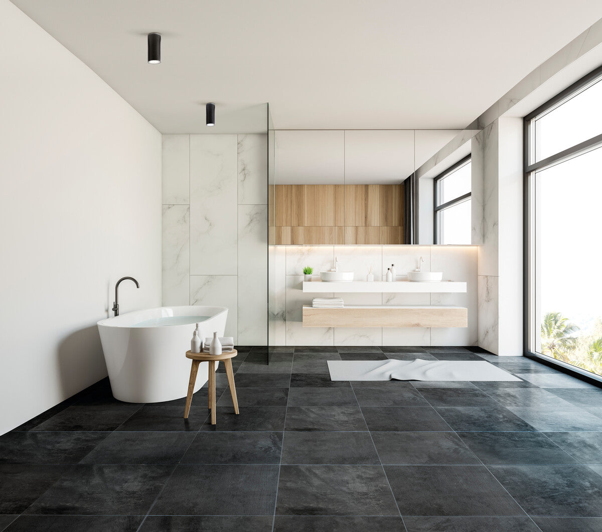 Ceiling-mounted spotlight fitting AQILO IP65