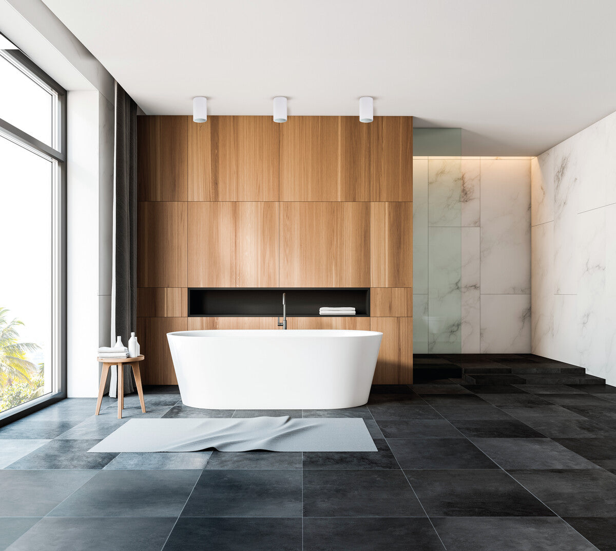 Ceiling-mounted spotlight fitting AQILO IP65