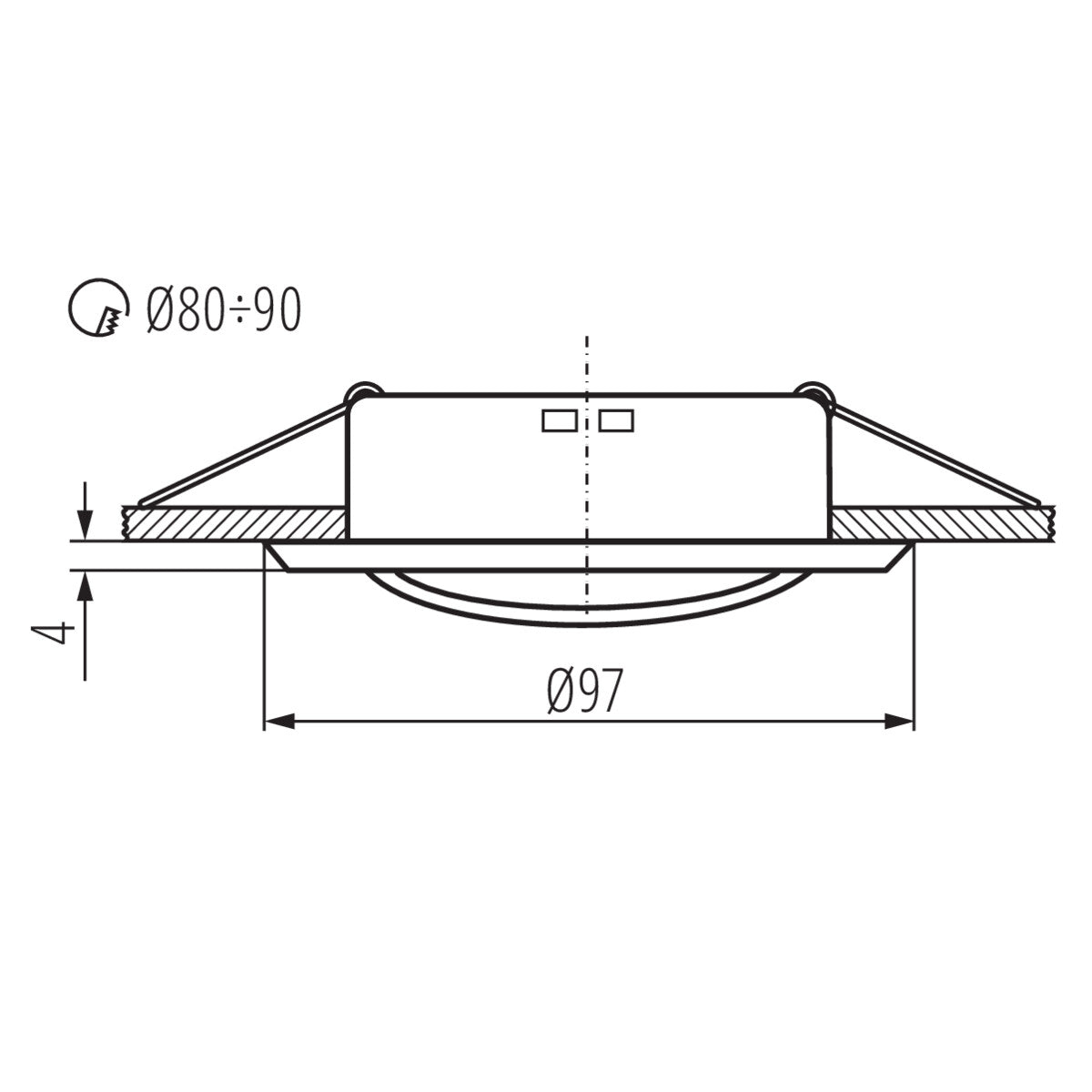 Ring for spotlight fittings ARGUS II