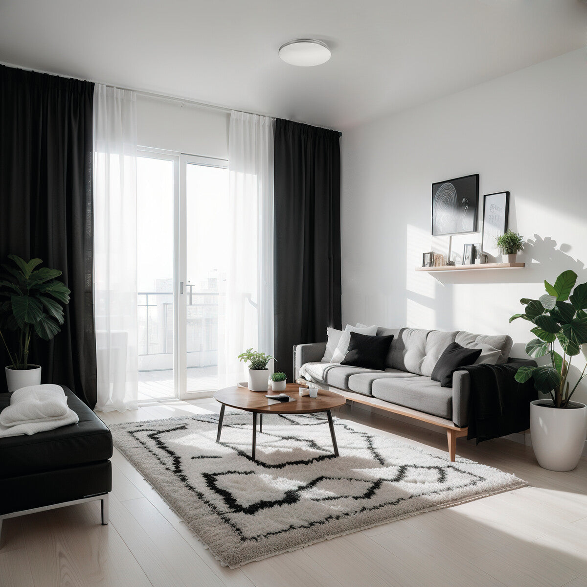 Ceiling-mounted LED light fitting EXATE LED