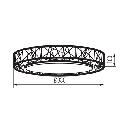 Ceiling-mounted LED light fitting AMAZI LED