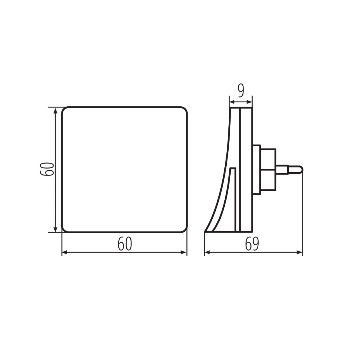 LED plug-in lamp HOFI LED