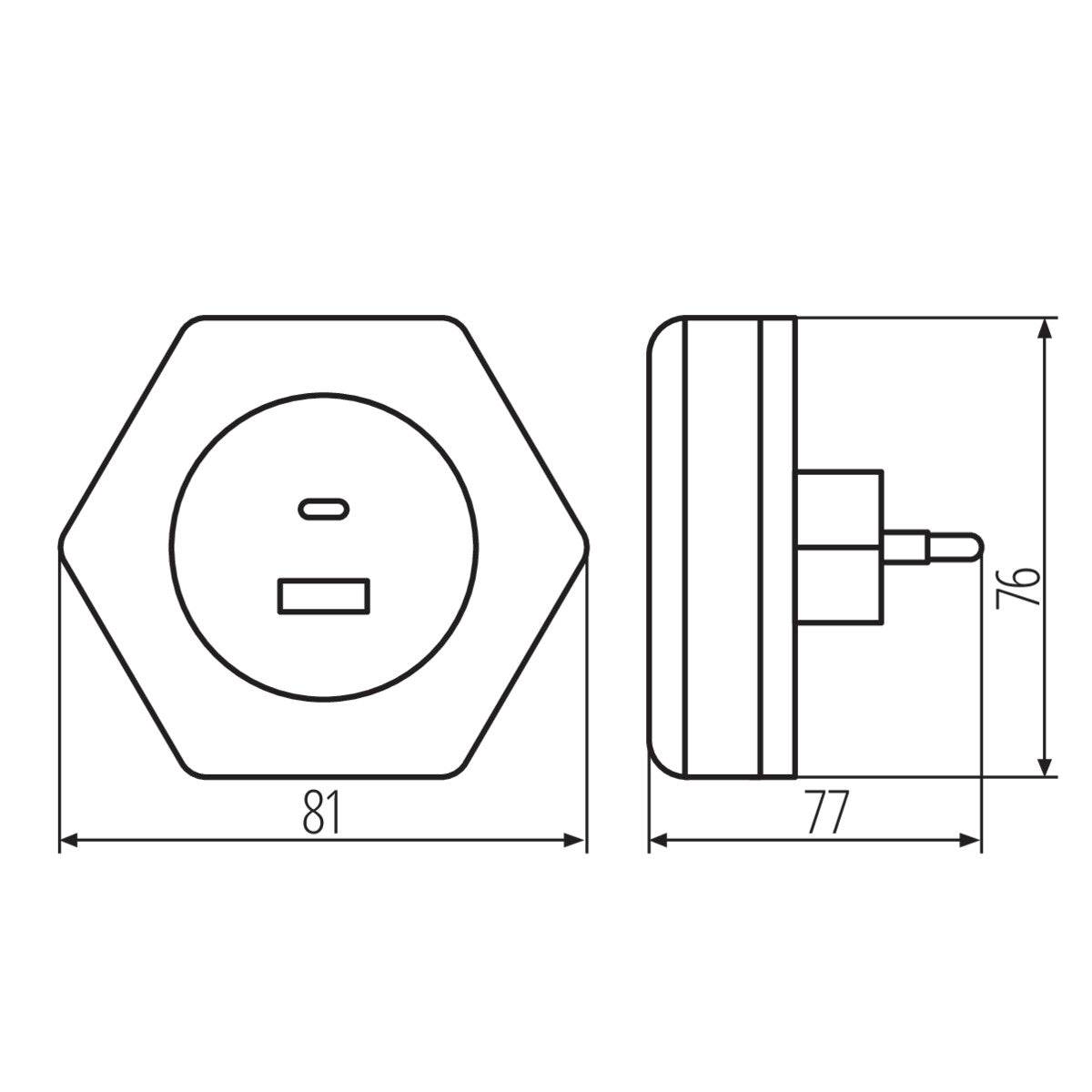 LED plug-in lamp BOLA LED