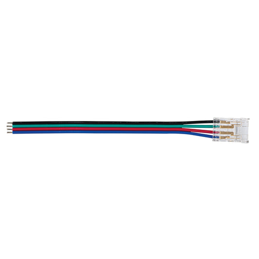 Solderless 10mm 4 Pin End Feed CON P 10 RGB CP