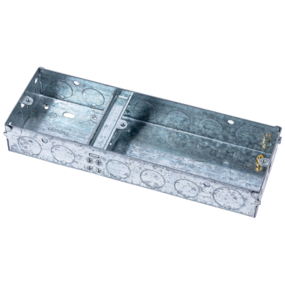 Box, 2+1 Gang Switch & Socket, Dual Pattern