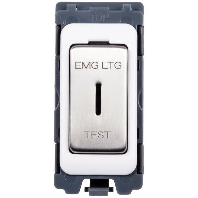 Matrix 20 - Switch, 2 Way Single Pole Key, Printed EMG LTG TEST