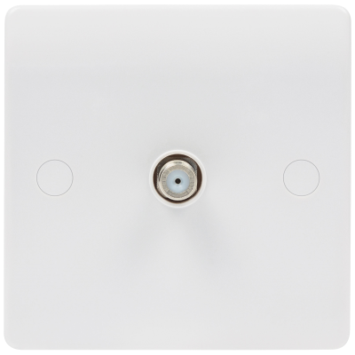 Median - Socket, 1 Gang (1G) Satellite Outlet