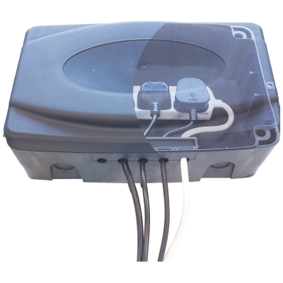 Enclosure, Weatherproof Box c/w 4 Gang Socket, IP55