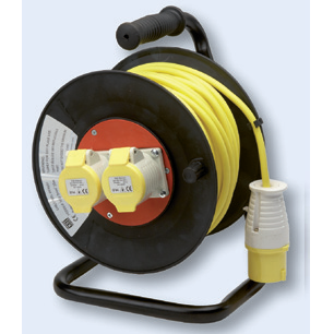 Cable Reel, 2 Socket & 16A Plug IP44