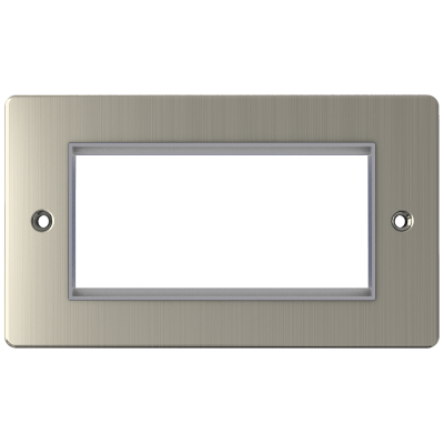 Euro Media - Data Plate, Double 4 Module Euro