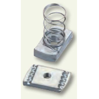 Channel Nut, Short Spring