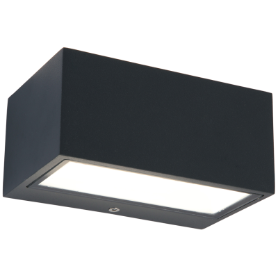Wall Light, LED Bidirectional 4000K 480lm IP54, c/w Clear Glass Diffuser