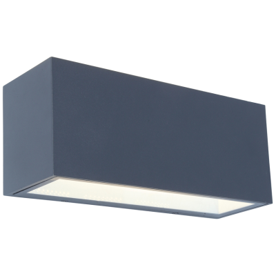 Wall Light, Gemini LED Wall 4000K IP54, c/w Clear Glass Diffuser