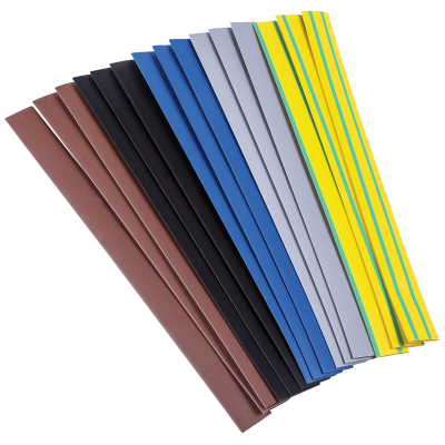 Sleeving, Heat Shrink Pack, Black/Blue/Brown/Grey/Grn/Yell