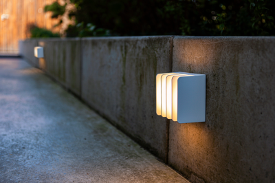 Wall Light, Gridy Intgrtd LED 3000K IP54, c/w Opal Polycarbonate Diffuser