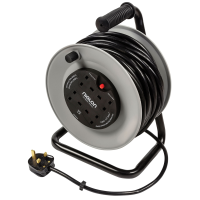 Cable Reel, Light Duty 4 Outlet