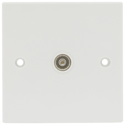 Socket, TV/FM Coaxial Single Isolated
