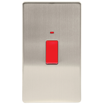 Ultima - Switch, DP Double Plate c/w LED