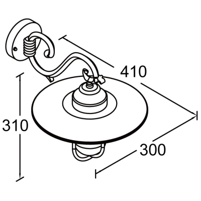Wall Light, Lucy E27 IP44