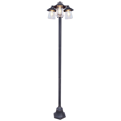 Bollard, Cate LED Post IP44, c/w Clear Glass Diffuser No Lamp