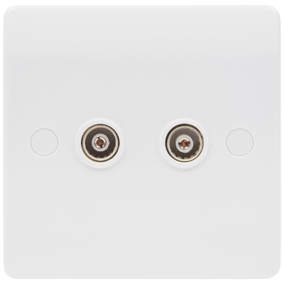 Median - Socket, 2 Gang (2G) TV Outlet Non-Isolated