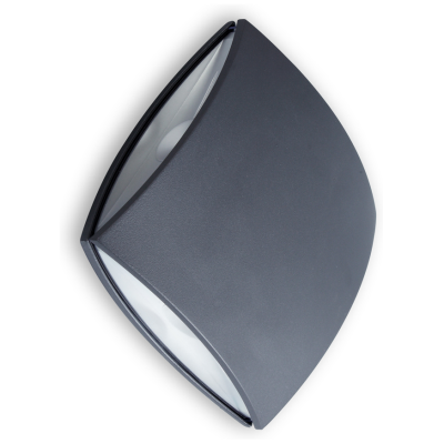 Wall Light, LED 4000K 760lm IP54, c/w Clear Polycarbonate Diffuser