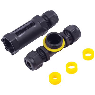 Cable Joint, 3 Pole T Connector, Inline IP68