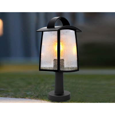 Bollard, Kelsey LED Post IP44, c/w Seedy Glass Diffuser No Lamp