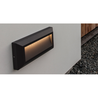 Wall Light, Helena LED Wall 4000K IP54, c/w Opal Polycarbonate Diffuser