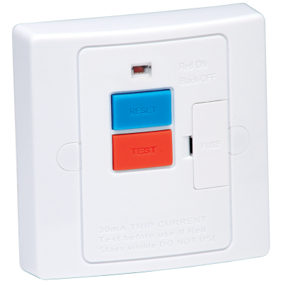 Connection Unit, Fused RCD Fast Acting Latching