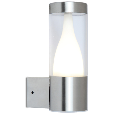 Wall Light, Virgo LED Wall 3000K IP44, c/w Clear Polycarbonate Diffuser