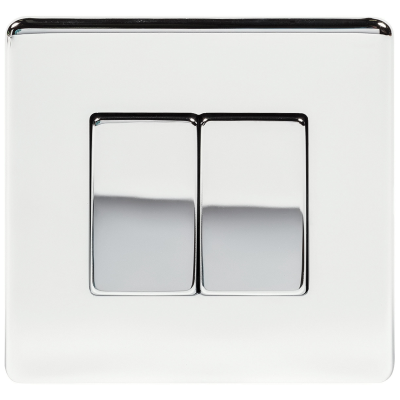 Ultima - Switch, 2 Gang (2G) 2 Way Wide Rocker – Ecclesall Lighting and ...