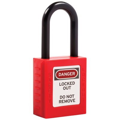 Padlock, Safety c/w Non-Conductive Shackle
