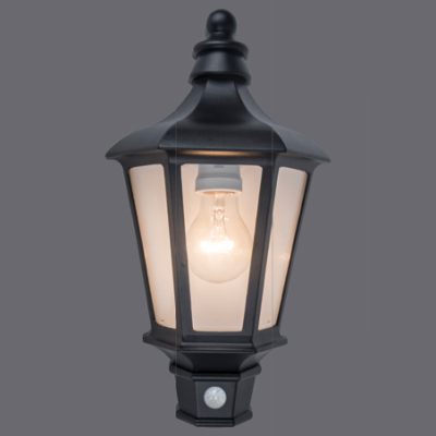 Wall Light, Cotswold E27 IP44, c/w PIR Sensor