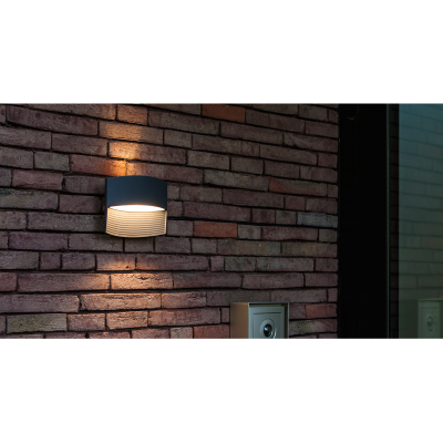 Wall Light, Lotus LED Wall 3000K IP54, Pearlescent Polycarbonate Diffuser