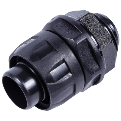 Connector, Male Rotational Straight, c/w Locknuts IP64