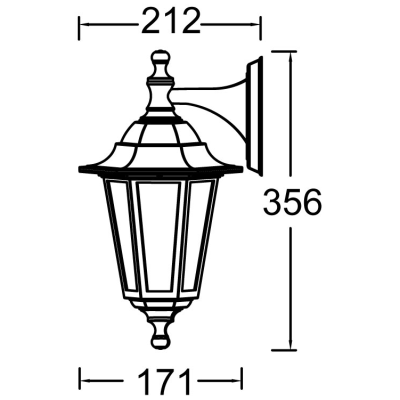 Wall Light, Coastal E27 IP44