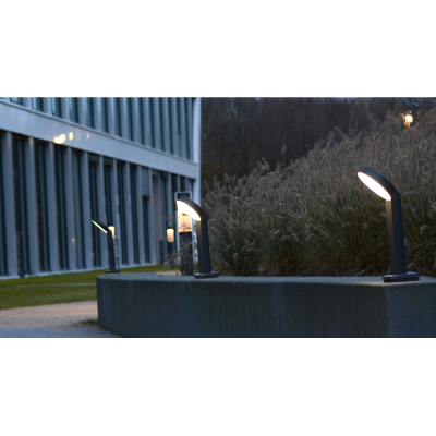 Bollard, LED 3000K 800lm IP54, c/w Opal White Diffuser