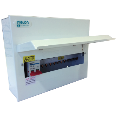 Consumer Unit, 14 Module 12 Way c/w DP Isolator, IP20