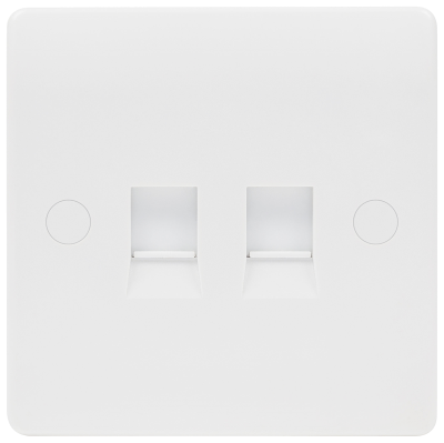 Median - Socket, 2 Gang (2G) Cat6 Data Outlet