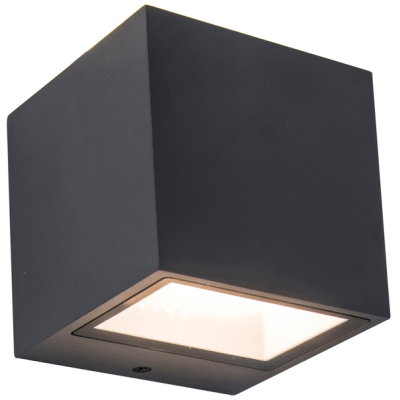 Wall Light, Gemini LED 3000K 850lm IP54, c/w Clear Glass Diffuser