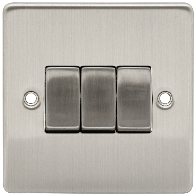 Premium Edge - Switch, 3 Gang (3G) 2 Way Metal Insert